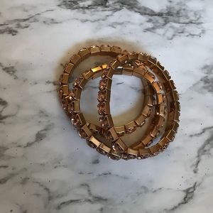 Set of 3 Rhinestone Bracelets